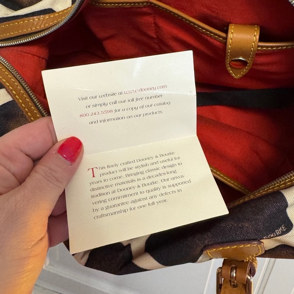 NWT DOONEY & BOURKE 🦆 RARE Vintage Giraffe Duffle Satchel Shoulder Bag - Picture 10 of 11